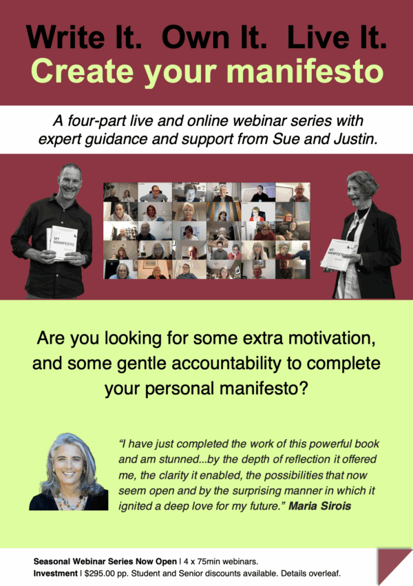 My Manifesto December Sprint Series